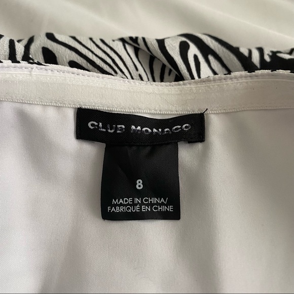 Club Monaco Zebra Print Wrap Dress - Picture 9 of 9